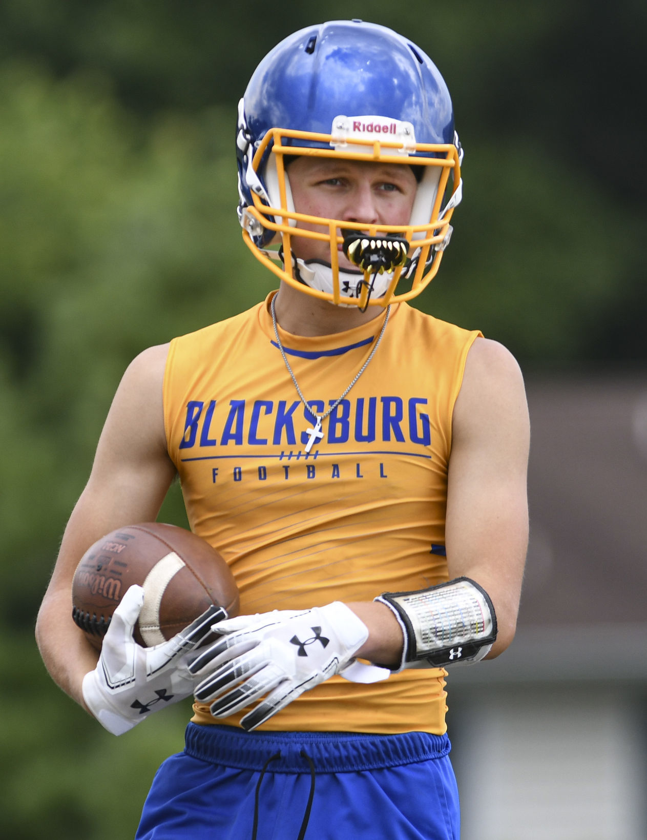 Blacksburg high school football practice